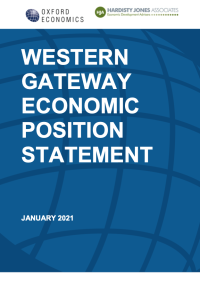 Western Gateway Economic Position Statement front cover