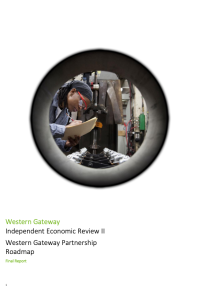 Western Gateway Independent Economic Review II front cover