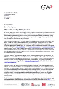 GW4 letter of support for Severn Edge STEP bid